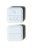 Pill N 480 White Four-sided is Estazolam