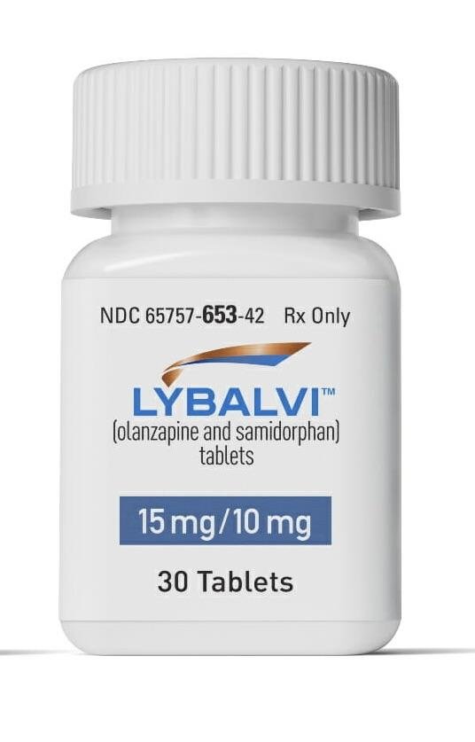 Lybalvi olanzapine 15 mg / samidorphan 10 mg OS 15