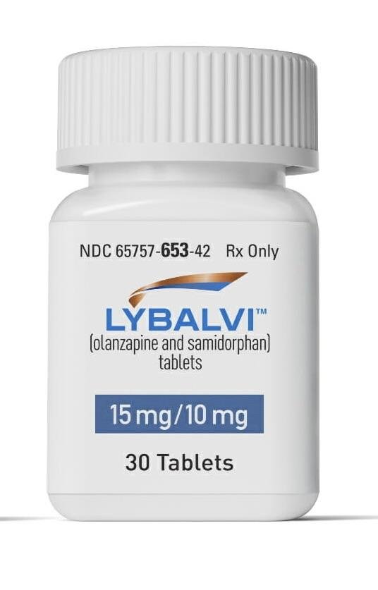 Pill OS 15 Blue Capsule/Oblong is Lybalvi