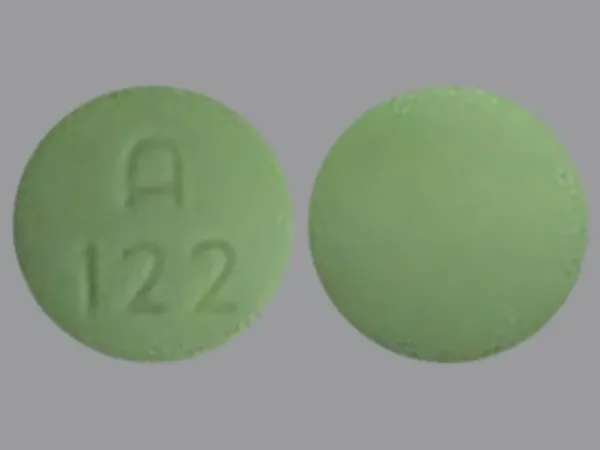 Pill A 122 Green Round is Mycophenolic Acid Delayed-Release