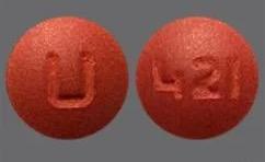Pill U 421 Brown Round is Amitriptyline Hydrochloride