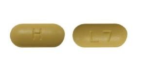 Pill H L7 Yellow Capsule/Oblong is Lopinavir and Ritonavir