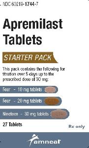 Pill C12 is Apremilast 10 mg