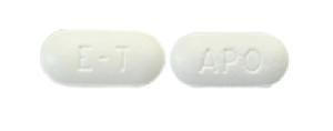 Pill APO E-T White Capsule/Oblong is Emtricitabine and Tenofovir Disoproxil Fumarate