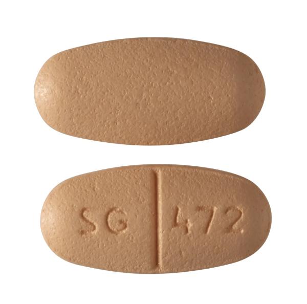 Pill SG 472 Orange Oval is Levetiracetam