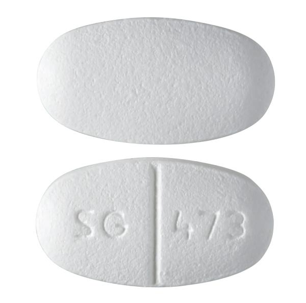 Pill SG 473 White Oval is Levetiracetam