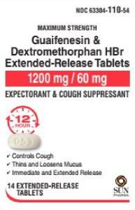 Dextromethorphan hydrobromide and guaifenesin extended-release 60 mg / 1200 mg 053