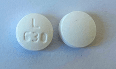 Pill L 630 White Round is Erlotinib