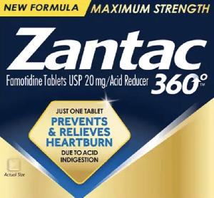 Zantac 360 famotidine 20 mg CC 59