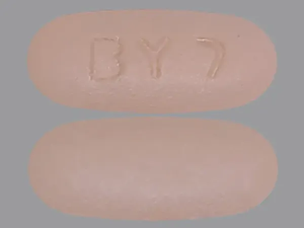 Pill BY7 Beige Oval is Etodolac