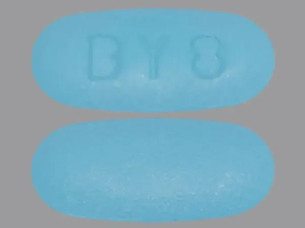 Pill BY8 Blue Oval is Etodolac