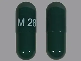 Memantine hydrochloride extended-release 28 mg M 28