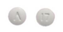 Pill Logo 17 White Round is Metolazone