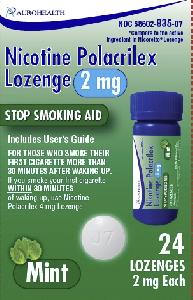 Pastilla J7 es Nicotina Polacrilex 2 mg