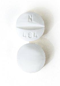 Pill N 484 White Round is Pyrazinamide