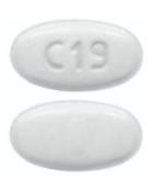 Pill C19 White Oval is Baclofen