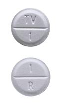 Pill TV 1 1 R White Round is Lorazepam