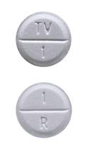 Lorazepam 1 mg (TV 1 1 R)