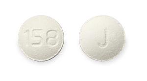 Pill J 158 White Round is Tolterodine Tartrate