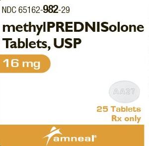 Methylprednisolone 16 mg AA27