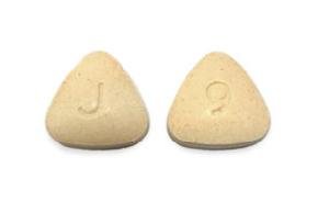 Pill J 9 Orange Three-sided is Nebivolol Hydrochloride