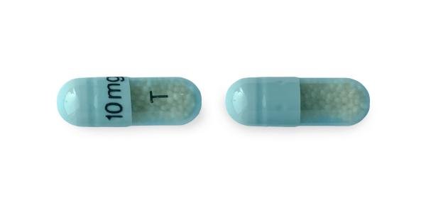 Amphetamine and dextroamphetamine extended release 10 mg 10 mg T