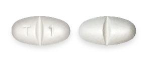 Pill T 1 White Oval is Gabapentin