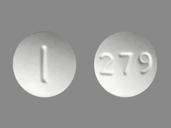 Pill I 279 White Round is Diclofenac Potassium