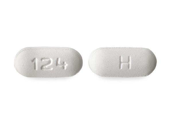 Pill H 124 is Emtricitabine and Tenofovir Disoproxil Fumarate 200 mg / 300 mg