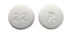 Pill R 22 White Round is Labetalol Hydrochloride