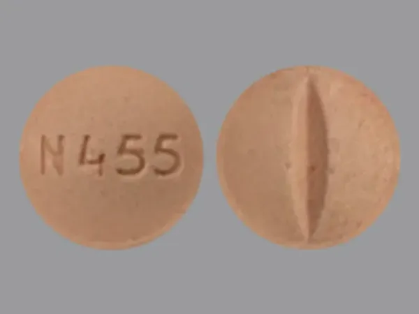 Pill N455 Pink Round is Bisoprolol Fumarate