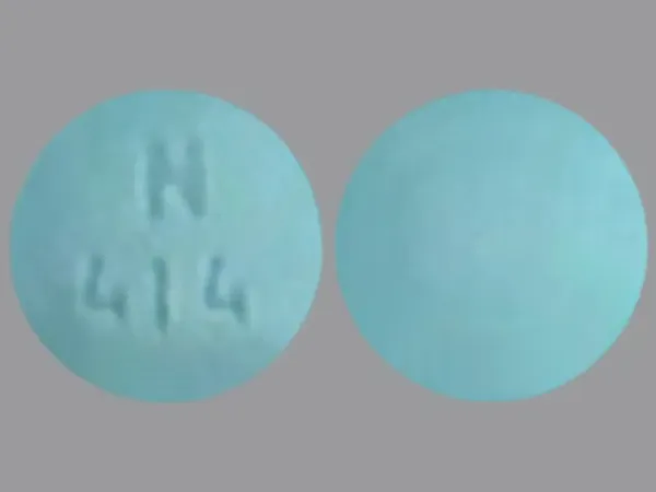 Pill N 414 Blue Round is Bisoprolol Fumarate and Hydrochlorothiazide