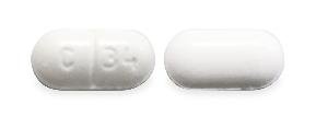 Pill C 34 White Capsule-shape is Captopril