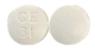 Pill CE 31 White Round is Disulfiram