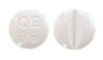 Pill CE 36 White Round is Methimazole