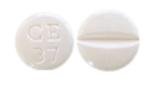 Pill CE 37 White Round is Methimazole
