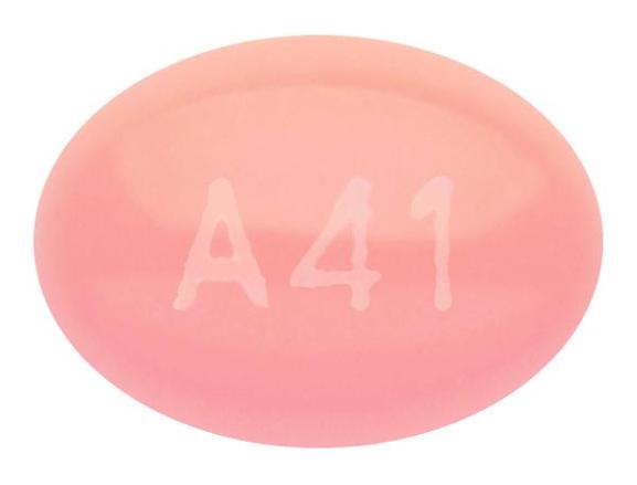 Pill A41 Pink Capsule/Oblong is Lubiprostone