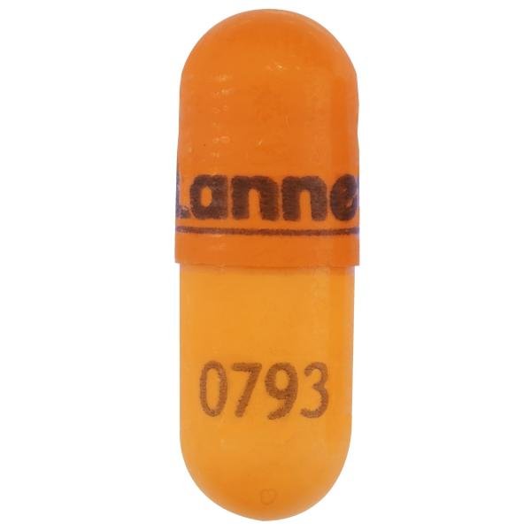Pill Lannett 0793 Orange Capsule/Oblong is Amphetamine and Dextroamphetamine Extended Release