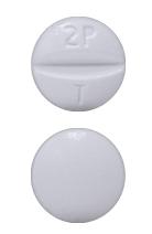 Pill 2P T White Round is Pyrimethamine