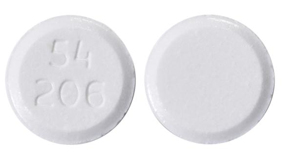 Pill 54 206 White Round is Everolimus