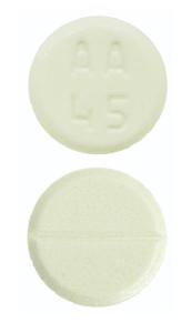 Pill AA 45 Yellow Round is Azathioprine
