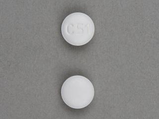 Pill C51 White Round is Nebivolol Hydrochloride