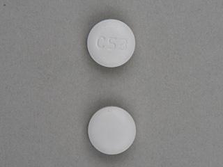 Pill C53 White Round is Nebivolol Hydrochloride