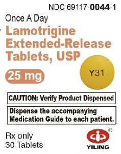 Lamotrigine extended-release 25 mg Y31