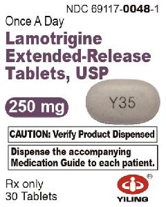 Lamotrigine extended-release 250 mg Y35