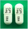 Pill GPI 1 mg 084 White Capsule/Oblong is Prazosin Hydrochloride