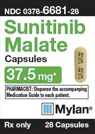 Sunitinib malate 37.5 mg MYLAN SM 37.5 MYLAN SM 37.5