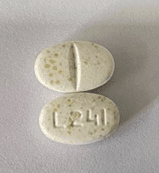 Pill L241 White Oval is Doxycycline Hyclate Delayed-Release