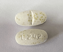 Pill L242 White Oval is Doxycycline Hyclate Delayed-Release