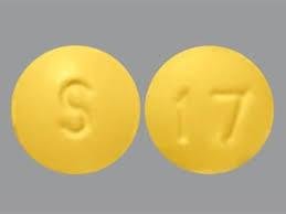 Pill S 17 Yellow Round is Aspirin Enteric Coated